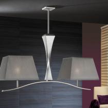 Deco Pendant Lamp Silver Leaf + lampshade Silver