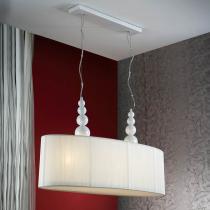 Mercury Pendant Lamp Doble 4L white + lampshade Hilo