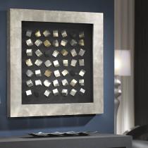 Cubic bassorilievo Quadrata Grande Argento