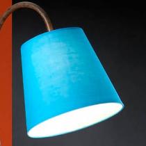 lampshade Blue lámpara of Floor Lamp Alma