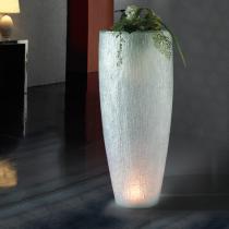 Astrid 120 planter with light LED poliresina