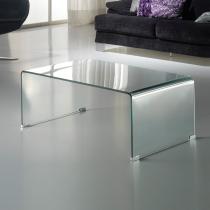 Glass coffee table 110x40x60 Transparent