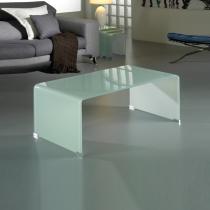 Glass coffee table white