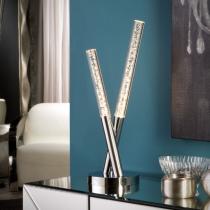 Cosmo Lampe de table 2x10W LED chromé brillant