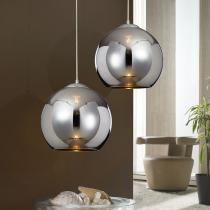 Sphere Lamp Pendant Lamp 36x35cm 1xE27 LED 10W - Chrome