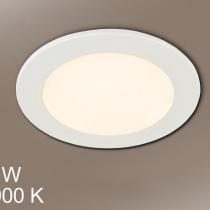 Foco Round + LED 18W light white
