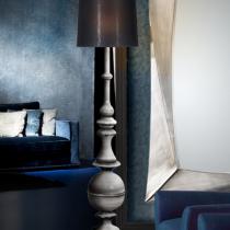 June Floor Lamp 1xE27 LED 10W - Structure antique silver