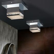 Prisma soffito 10,5x14cm LED 4W Acrilico trasparente