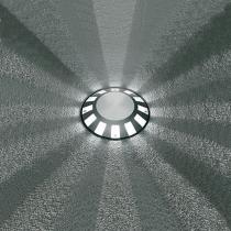 Microsparks 1 Accent LED 3200k 1w 230v 12 beams of light Grey