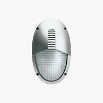 Megavedo luz de parede oval com anel Tc f 36w Cinza Alumínio