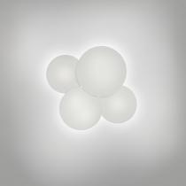 Puck Lampada da soffitto Quadruplo Fluorescente Bianco