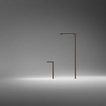 stick high Floor Lamp Angulo Recto 250cm - Lacquered Caqui
