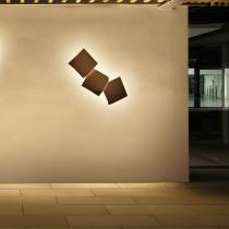 Origami luz de parede triplo - Lacado Oxido