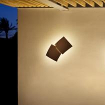 Origami luz de parede Duplo - Lacado Oxido