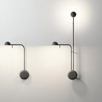 Pin wall light 39x25cm 1xLED 4,5W dimmable - Lacquered