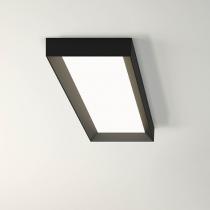 Up ceiling lamp rectangular 1 x plate LED 50w - Lacquered