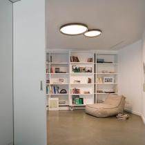 Up soffito Rotonda Doppio 2 x piastra LED (30w + 43w) -