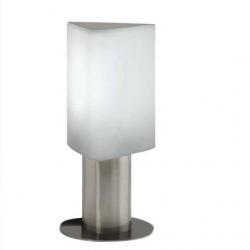 Tiny Table Lamp E27 20W Triangular Rotomoldeo Stainless Steel Mate