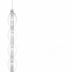Clear Pendant Lamp G4 5x20W 12V Nickel mate