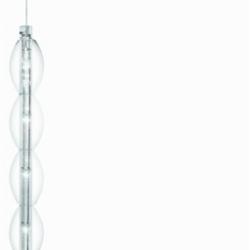 Clear Pendant Lamp G4 4x20W 12V Nickel mate