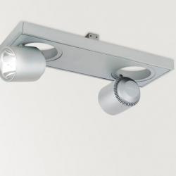 Profile 220 proyector 2xGX8,5 35w C dimmable R111 IP20 + Equipo elec blanco mate