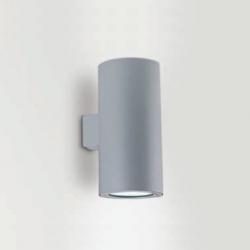 Wall&Surface Wall Lamp Outdoor Round wall 2xG12 70w IP65 + Equipo spot 15º Transparent glass Aluminium