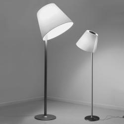 Melampo Terra Floor Lamp Medium max 2x52W Halogen (E27) Eco Grey Aluminium