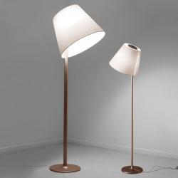 Melampo mega tierra Floor Lamp Large E27 150W Bronze/Diffuser Ecrú