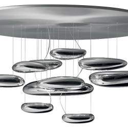 Mercury Ceiling lamp 110cm R7s 2x160w Stainless steel