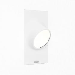 Ciclope Wall Lamp Recessed Outdoor 15,8x26cm LED 6w IP65 Grey Claro