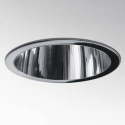 Luceri 220 Downlight Reflector TC-DEL 2x26w with frontal of Plástico + Transparent glass Nickel mate