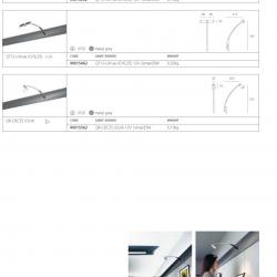 Flap luz de parede com Foco QT12 UVr ax GY6.35 1x50w/12v com braço curvo Cinza