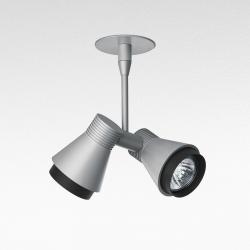 Mini Flap Spot lâmpada do teto Embutida QR-CBC51 2x50w/12v Cinza