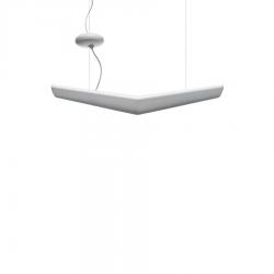 Mouette Mini luminaire Suspension symétrique TC LEL 2G11 2x36w no dimmable blanc opale