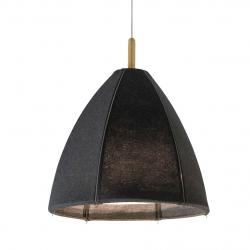 Norr Pendant Lamp ø64x200cm 3x23w E27 without Diffuser and with Wood