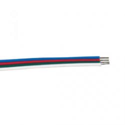 Cable 4X0.25 FLAT blanco GREEN Rojo BLU