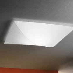 Nelly ceiling lamp 60x60 Square Fluorescent 55W Fantasia white