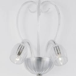 Aries Wall Lamp with pend Glass