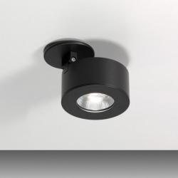 Favilla Wall lamp/ceiling lamp 1 LED x 9 W Recessed Black Matt 3000k 50