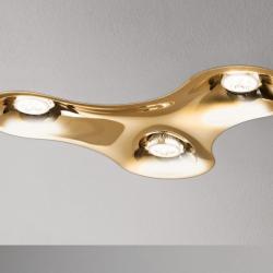 Nafir ceiling lamp I 3 GU5.3 LED 3x5w Gold/white