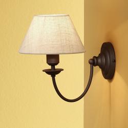 Country 2079 1 Wall Lamp Lamp with lampshade of fabric arpillera 1xE27