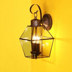 Rustic F 0402 Wall Lamp farol with Glass biselado 2xE14