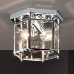 Bright 6272 ceiling lamp with Glass biselado 1xE27