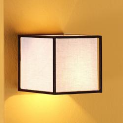 Fuji W 3072/1 Wall Lamp forja with lampshade of fabric beige 1xE27