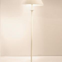 Riva F1 B Floor Lamp white lampshade lino white 1xE27 11W (LED) o 60W (HA)