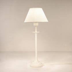 Riva T4 B Lampe de table blanc abat-jour lino blanc 1xE27 11W (LED) o 60W (HA)