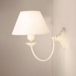 Riva W1 luz de parede branco abajur lino branca 1xE27 11W (LED) o 60W (HA)