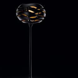 Tree series F lámpara de Pie E27 1x100w - negro interior Dorado