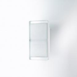 Wall Aplique Exterior LED 2x8,7W 40x20cm - blanco Satinado