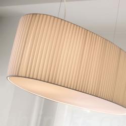 Mei - 100/oval (Solo Structure) Pendant Lamp without lampshade E27 11w Hierro Brown